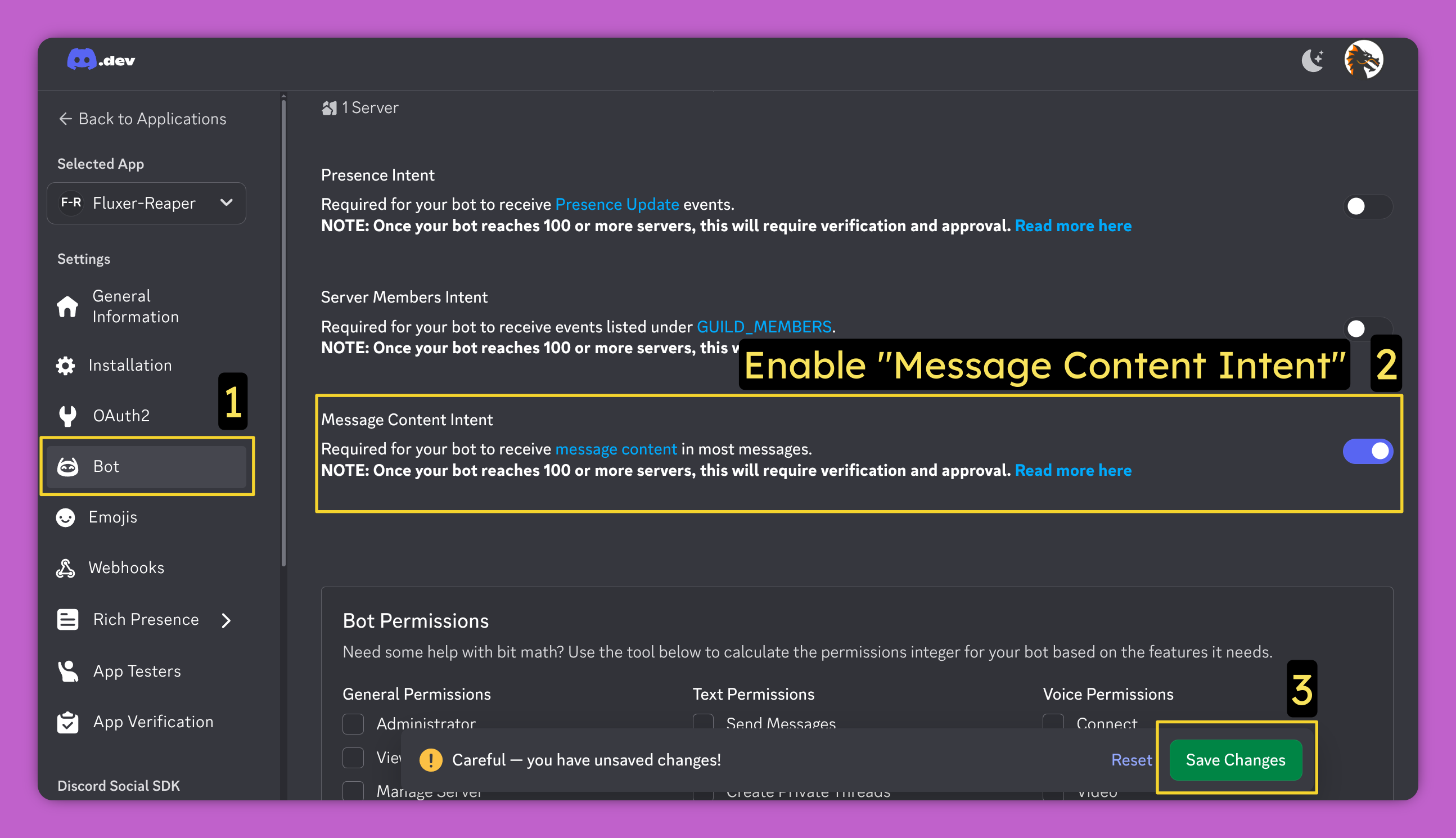 Discord Step 3